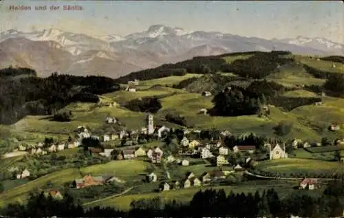Ak Heiden Kanton Appenzell Außerrhoden, Panorama, Säntis