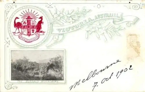 Ak Melbourne Australien, Victoria, the Buffalo Mountains
