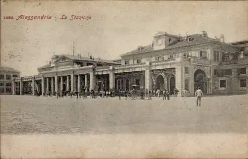 Ak Alessandria Piemonte, Bahnhof
