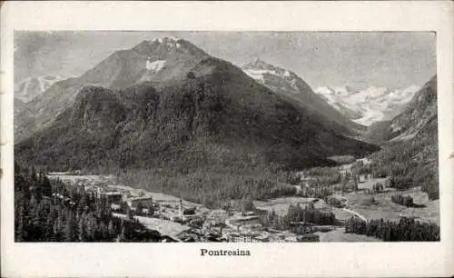 Ak Pontresina Kanton Graubünden Schweiz, Panorama