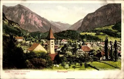 Ak Meiringen Kanton Bern Schweiz, Teilansicht