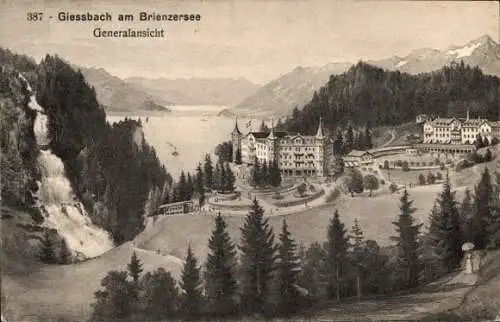 Ak Giessbach am Brienzersee Kanton Bern, Gesamtansicht