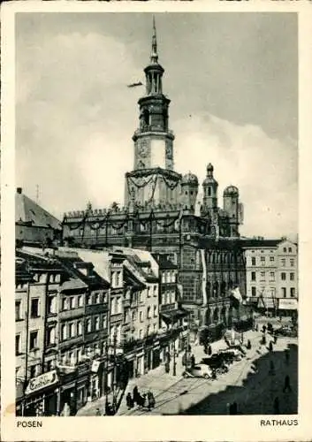 Ak Poznań Posen, Rathaus