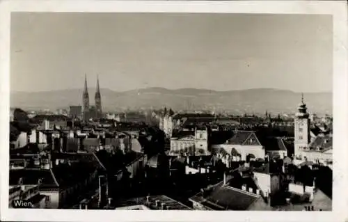 Ak Wien, Panorama, Kirche, Turm