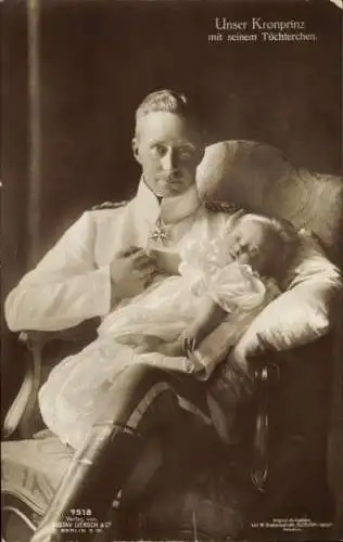 Ak Kronprinz Wilhelm von Preußen mit Prinzessin Alexandrine, Liersch 7518