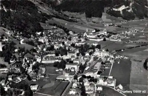 Ak Engelberg Kanton Obwalden Schweiz, Luftbild vom Ort
