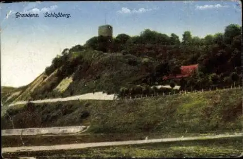Ak Grudziądz Graudenz Westpreußen, Schlossberg