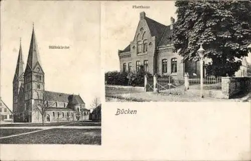 Ak Bücken in Niedersachsen, Stiftskirche, Pfarrhaus