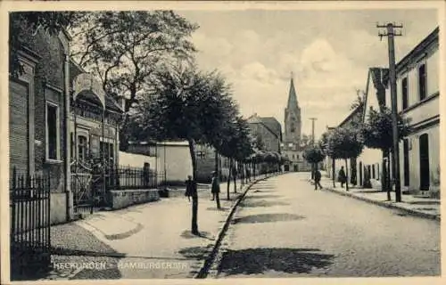 Ak Hecklingen in Anhalt, Hamburgerstraße