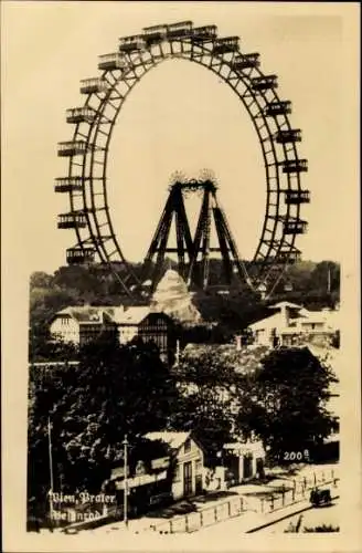 Ak Wien 2 Leopoldstadt, Prater, Riesenrad