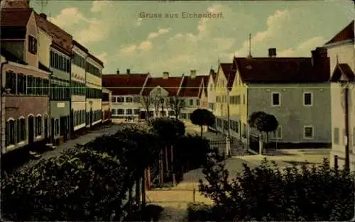 Ak Eichendorf in Niederbayern, Ortspartie