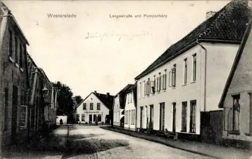 Ak Westerstede in Oldenburg Ammerland, Langestraße, Pumpenhörn