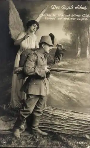 Set von 6 AK  Schutzengel Jägerbataillon Freiberg