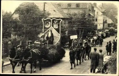 Set von 16 Foto Ak Einsiedel Seiffen im Erzgebirge, Umzug