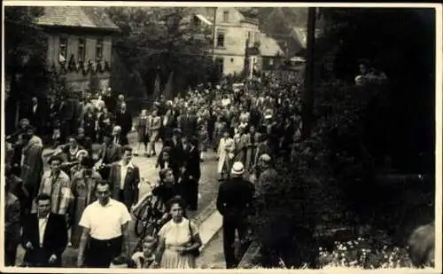 Set von 16 Foto Ak Einsiedel Seiffen im Erzgebirge, Umzug