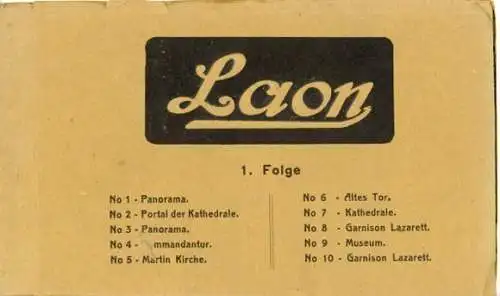 Set von 10 Ak Laon Aisne