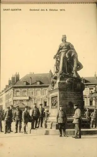 Set von 12 Ak im Umschlag Saint Quentin Aisne