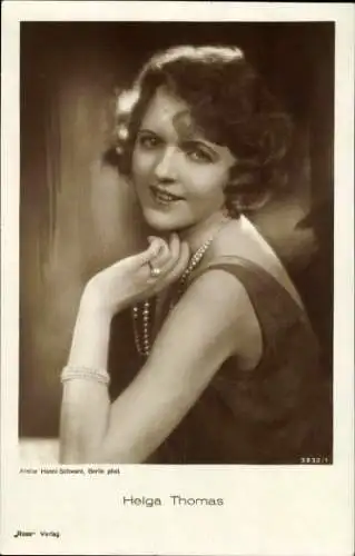 Ak Schauspielerin Helga Thomas, Portrait