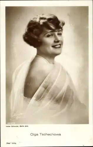 Ak Schauspielerin Olga Tschechowa, Portrait