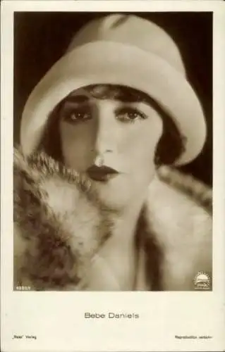 Ak Schauspielerin Bebe Daniels, Hut, Portrait, Iris Verlag