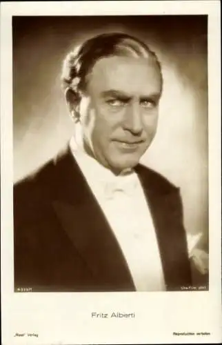Ak Schauspieler Fritz Alberti, Portrait, Autogramm, Metropolis