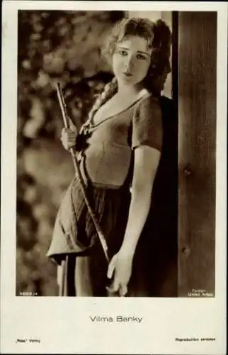 Ak Schauspielerin Vilma Banky, Portrait, Stock