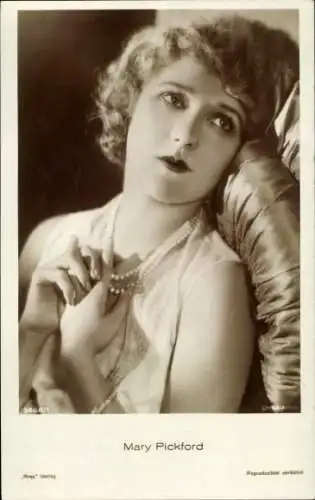 Ak Schauspielerin Mary Pickford, Portrait