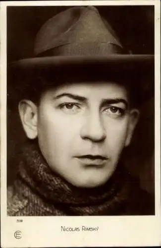 Ak Schauspieler Nicolas Rimsky, Portrait