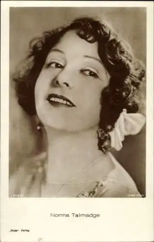 Ak Schauspielerin Norma Talmadge, Portrait