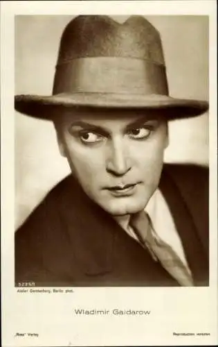 Ak Schauspieler Wladimir Gaidarow, Portrait