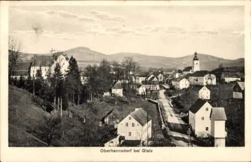 Ak Jaszkowa Górna Oberhannsdorf bei Glatz Schlesien, Teilansicht