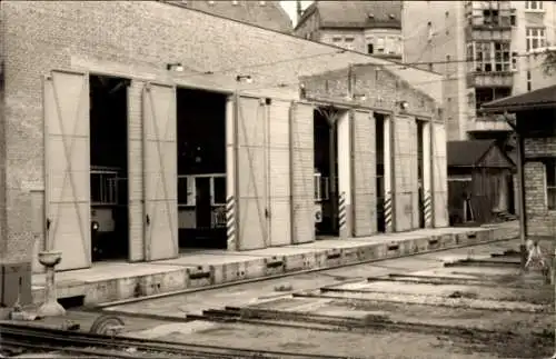 Foto Stuttgart, Zahnradbahnbahndepot nahe Marienplatz, Zahnradbahn nach Degerloch