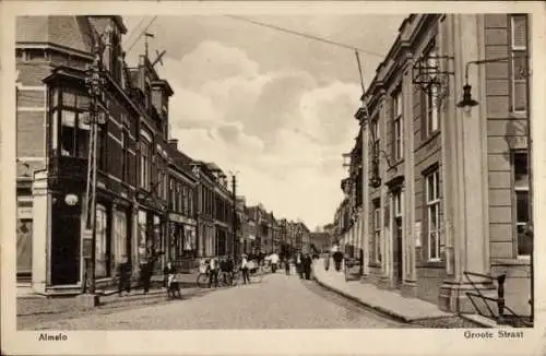 Ak Almelo Overijssel Niederlande, Hauptstraße