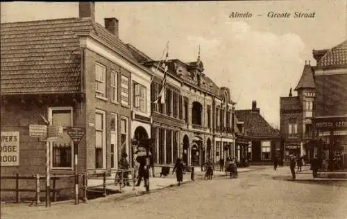 Ak Almelo Overijssel Niederlande, Groote Straat