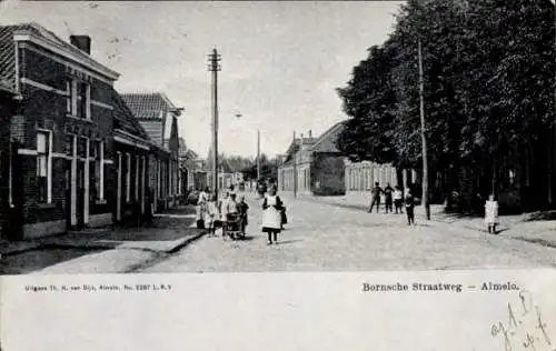 Ak Almelo Overijssel Niederlande, Bornsche Straatweg