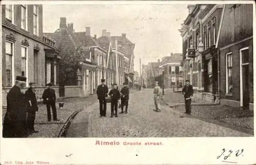 Ak Almelo Overijssel Niederlande, Groote Straat