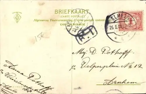 Ak Almelo Overijssel Niederlande, Groote Straat