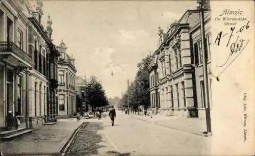 Ak Almelo Overijssel Niederlande, De Wierdensche Straat