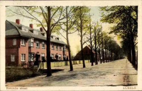 Ak Almelo Overijssel Niederlande, Bornsche Straße