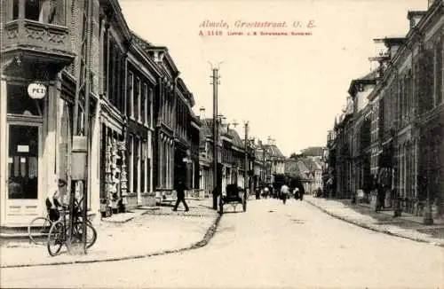 Ak Almelo Overijssel Niederlande, Groote Straat