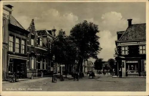 Ak Workum Fryslân Niederlande, Markt, Noordeinde