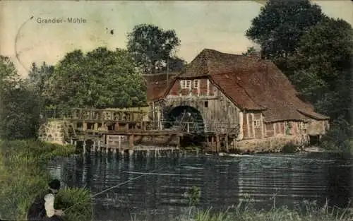 Ak Rotenbek Kuddewörde in Lauenburg, Grander Mühle