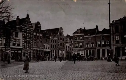 Ak Deventer Overijssel Niederlande, Neuer Markt, Geschäftshäuser