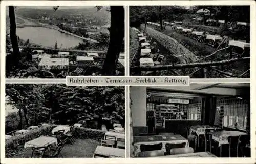 Ak Kettwig Essen im Ruhrgebiet, Ruhrhöhen-Terrassen Zum Seeblick, Auf der Rötsch