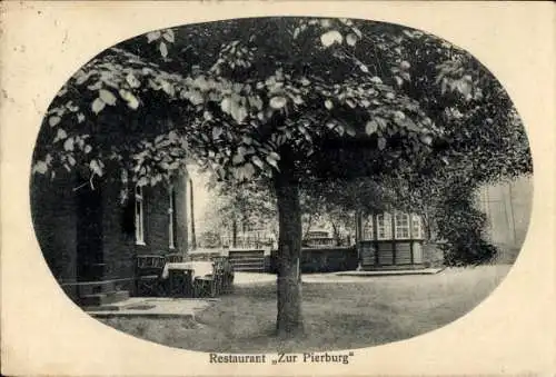 Ak Kettwig Essen im Ruhrgebiet, Restaurant und Gartenwirtschaft Zur Pierburg