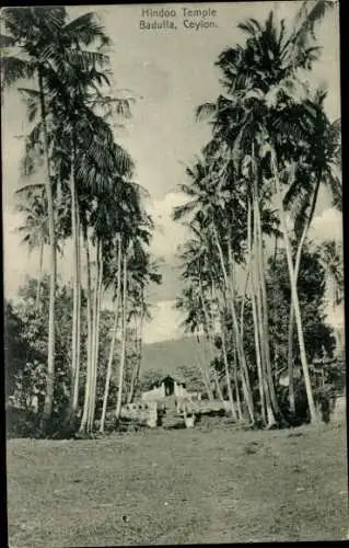 Ak Badulla Ceylon Sri Lanka, Hindutempel