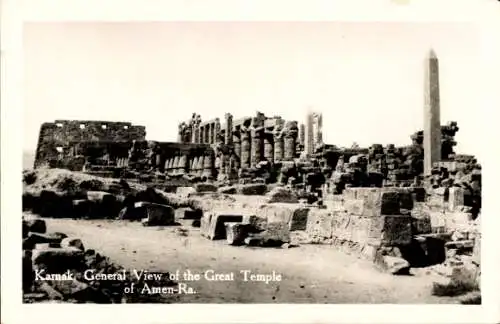 Ak Karnak Ägypten, Großer Tempel des Amen-Ra