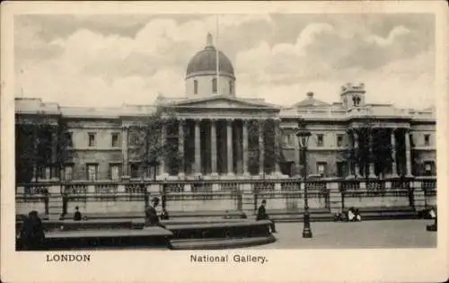 Ak London City England, National Gallery