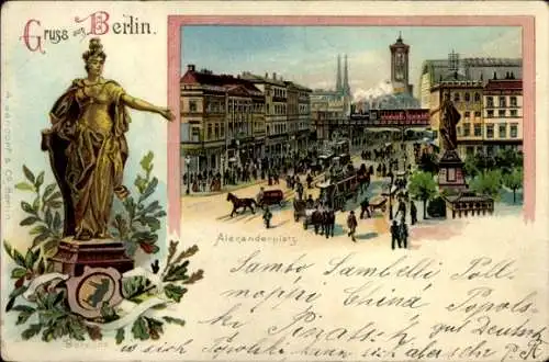 Litho Berlin, Alexanderplatz, Berolina, Rathaus