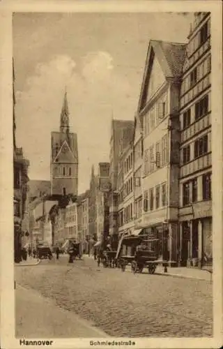 Ak Hannover in Niedersachsen, Schmiedestraße, Kirchturm